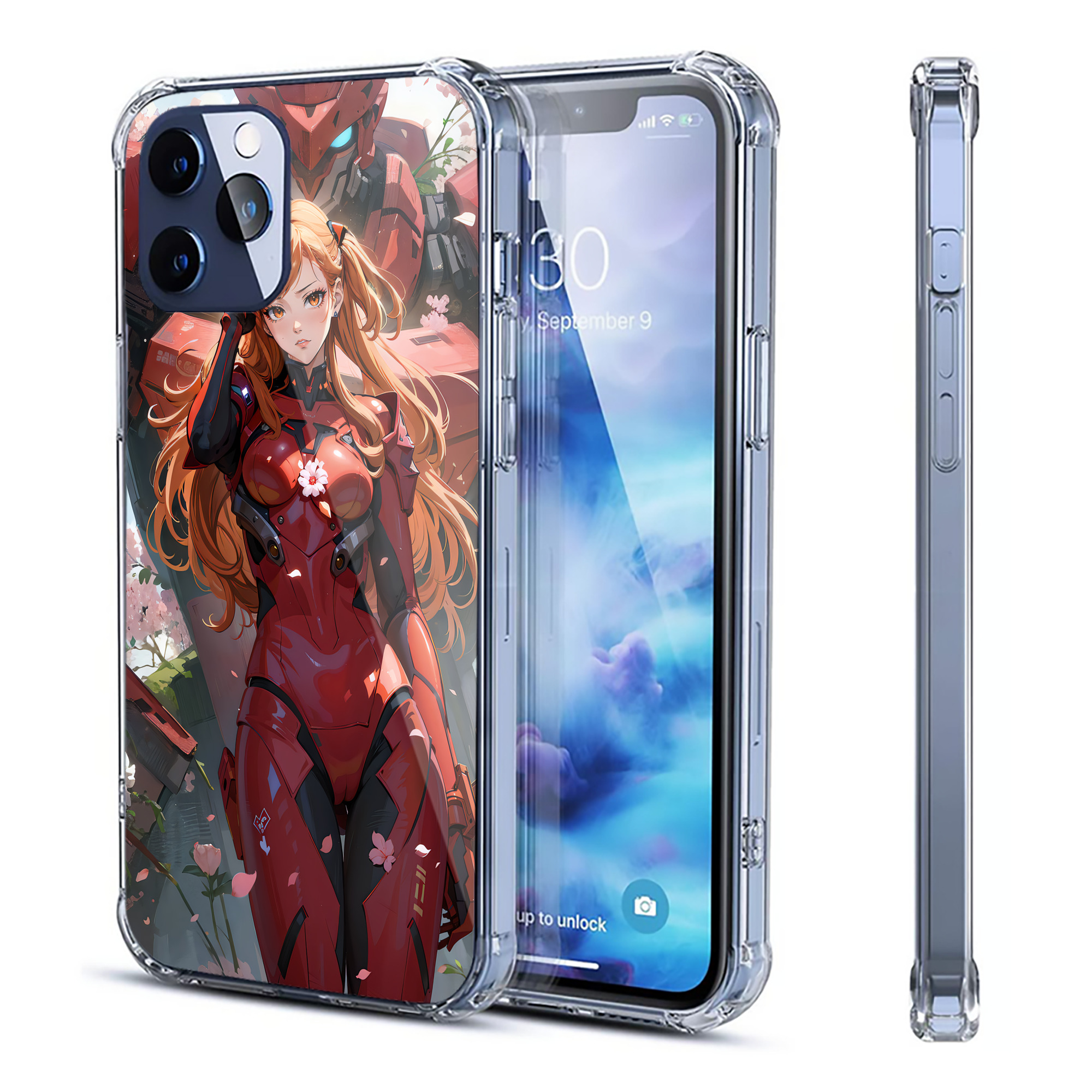 （画像用） EVA 新世紀エヴァンゲリオン 【iPhone 12シリーズ対応】透明スマホケース（クリアソフトケース）